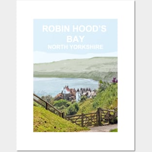 Robin Hoods Bay, North Yorkshire. Travel poster Posters and Art